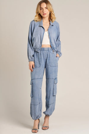 Light Weight Denim Jacket and Cargo Pants