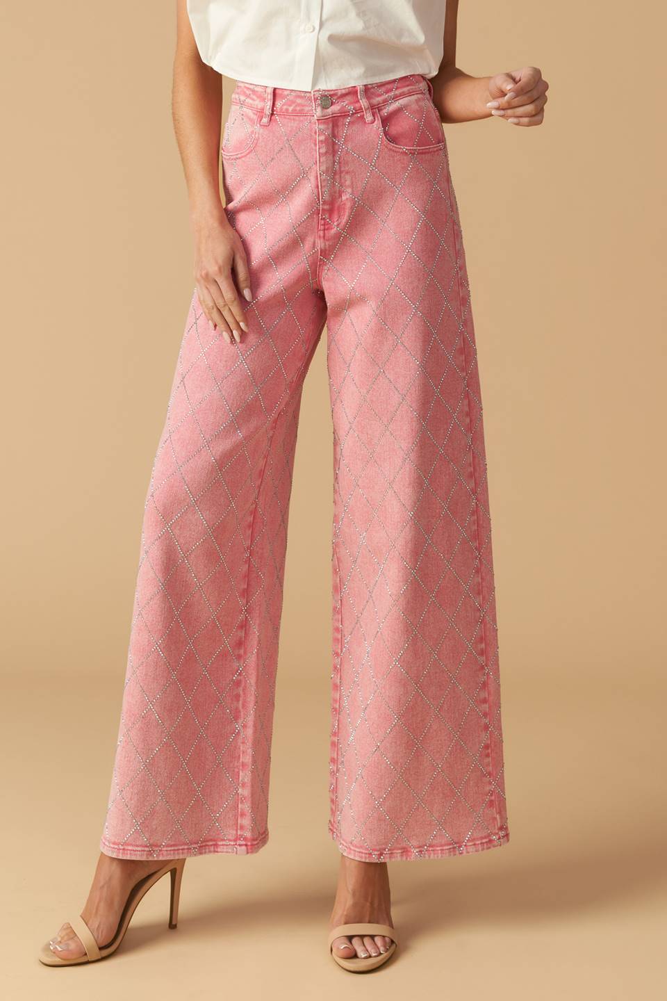 Pink Washed Twill Pant