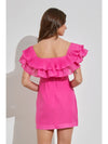 Doll Pink Ruffle Pleated Dress *Final Sale*