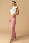 Pink Washed Twill Pant