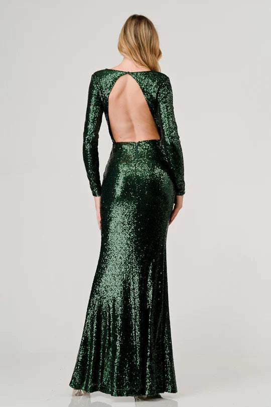 Sequin Green Formal