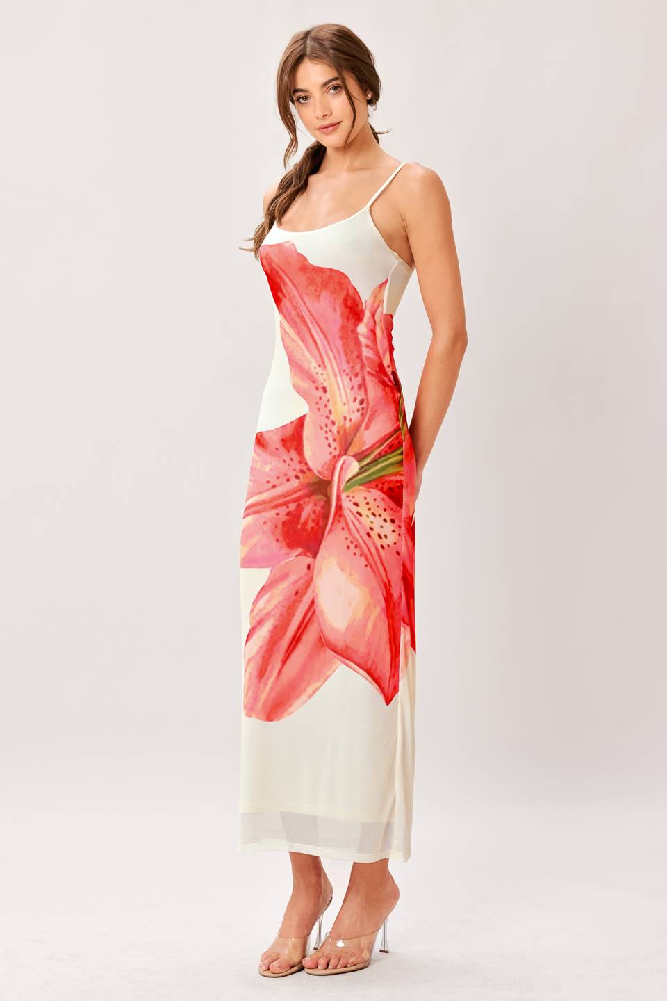 Floral Print Midi Dress