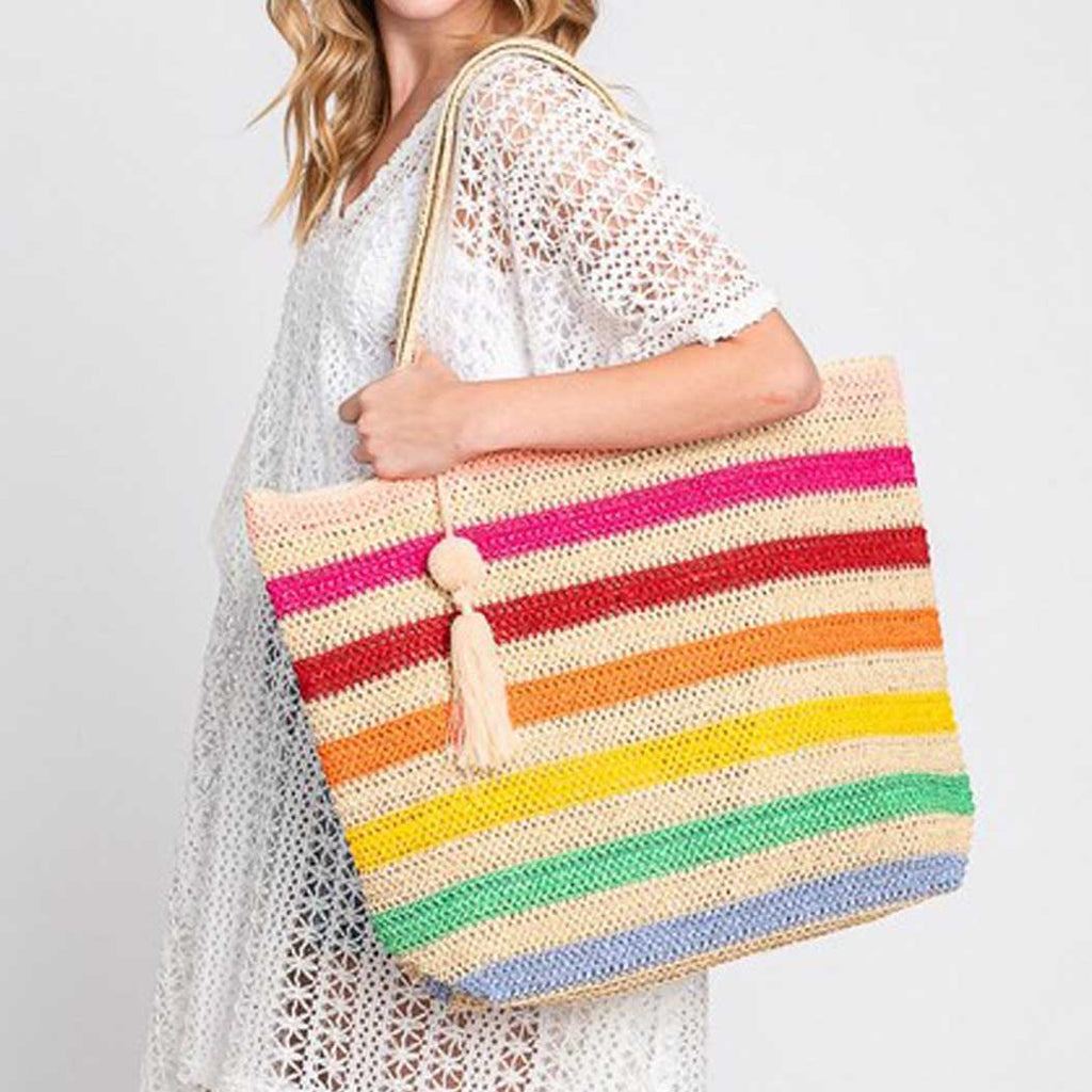 Pom Pom Beach tote