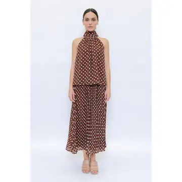 Polka Dot Midi Skirt