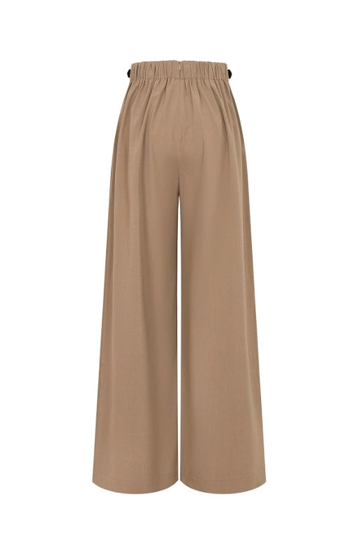 Belted Pleated Pant