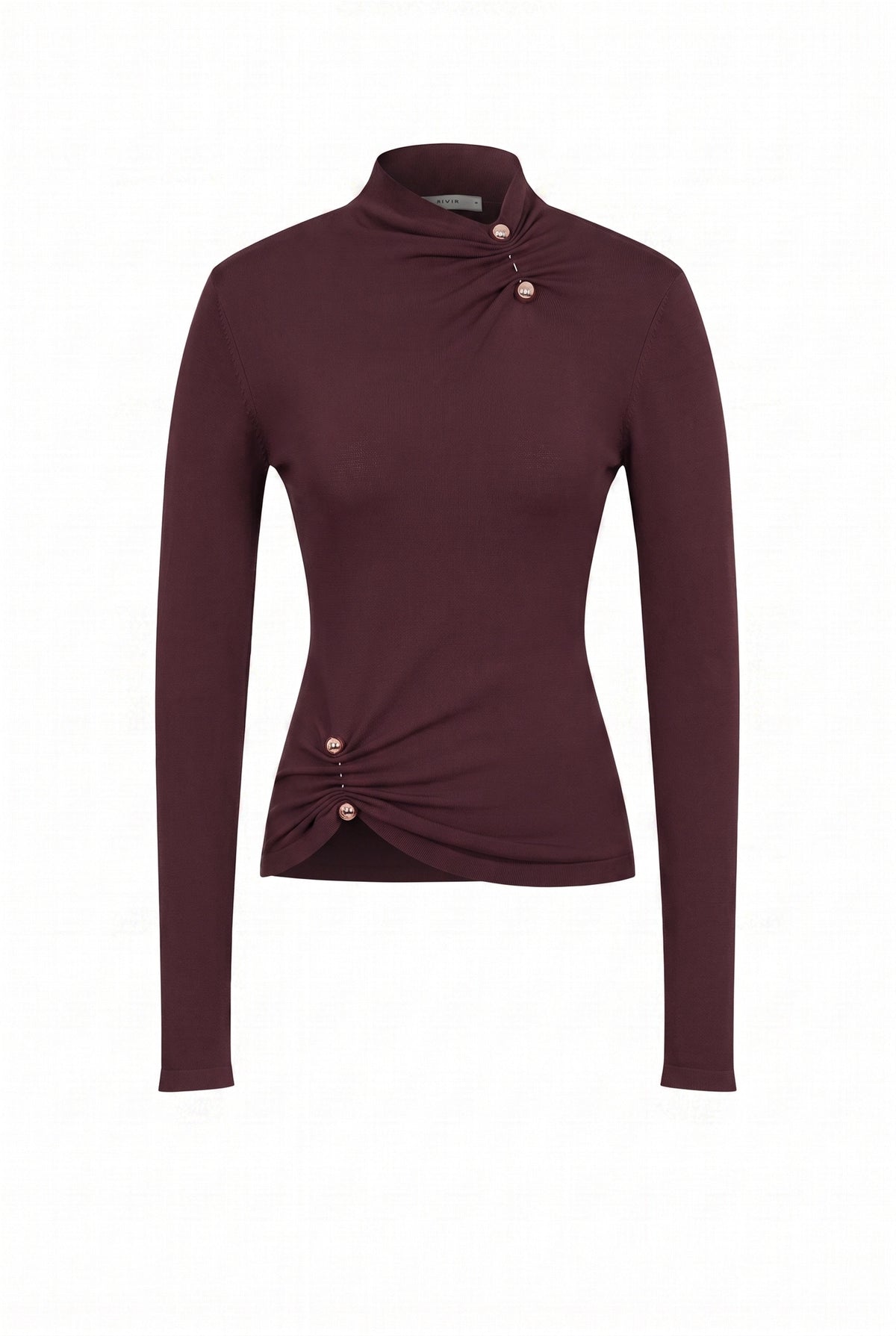 Asymmetric Gold Trim Top