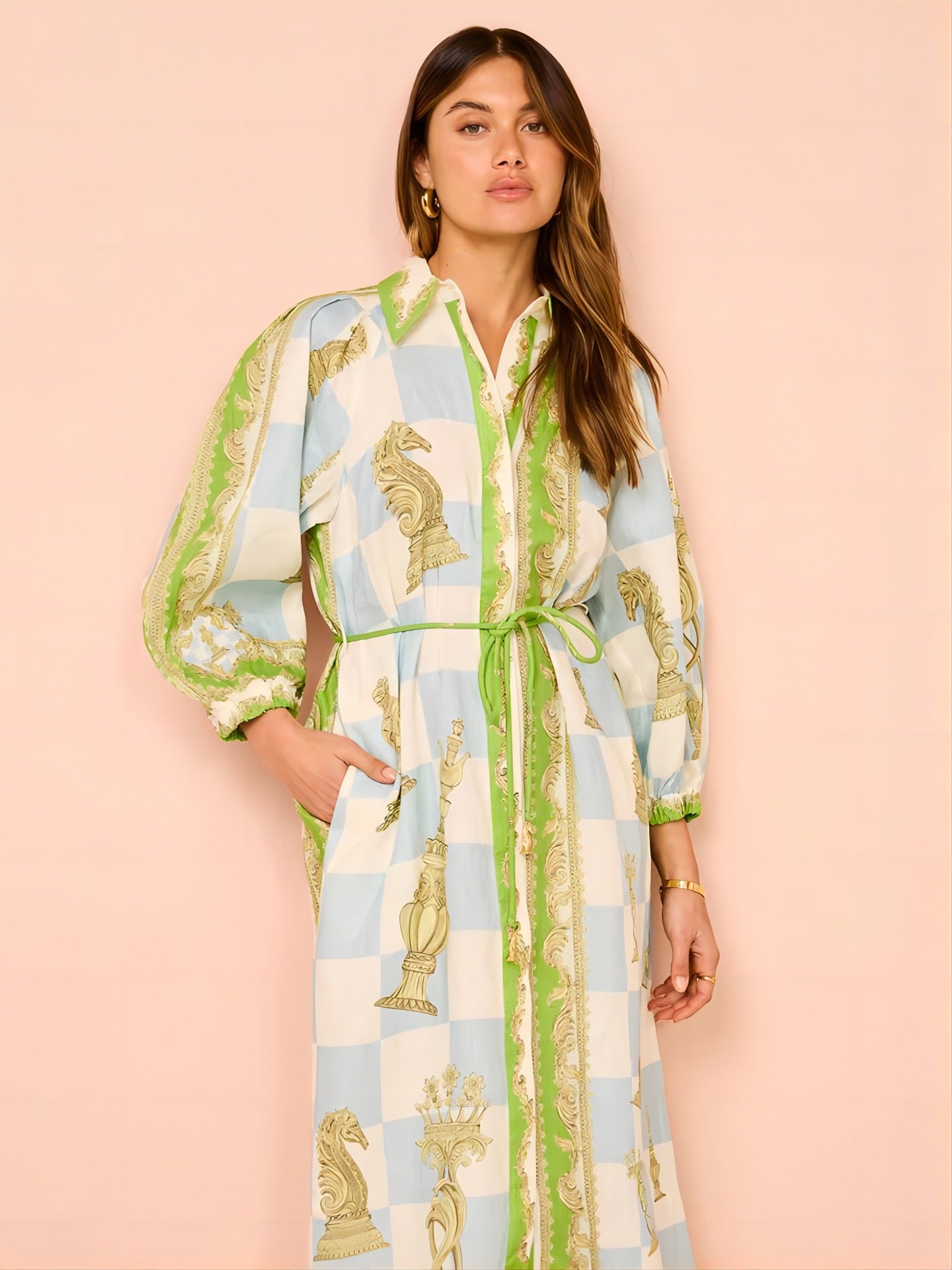 Versace Print Dress