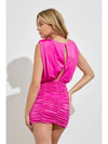 Berry Pink Ruched Mini Dress *Final Sale*