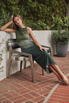 Mesh Ombré Green Midi