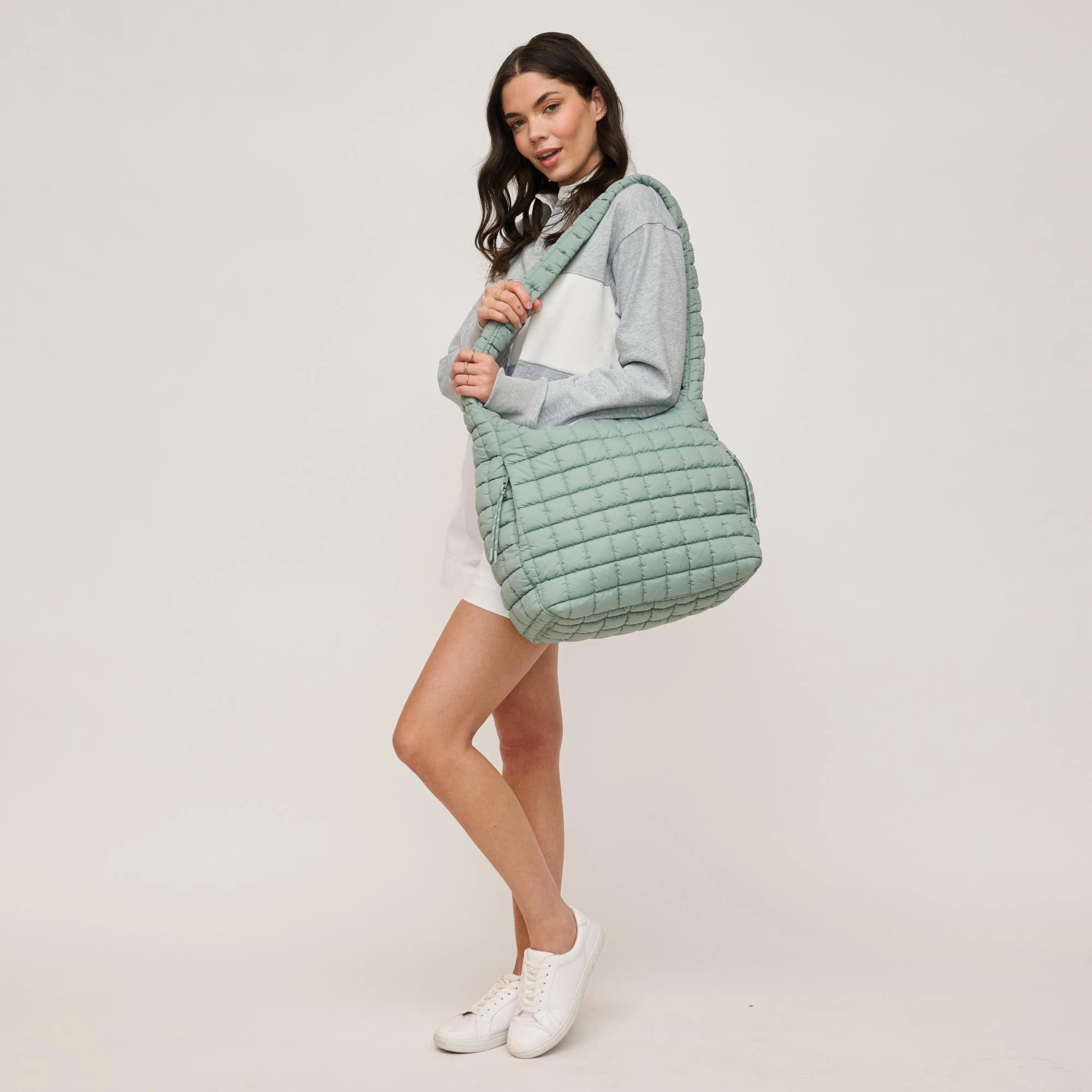 Leda Quilted Puff Hobo