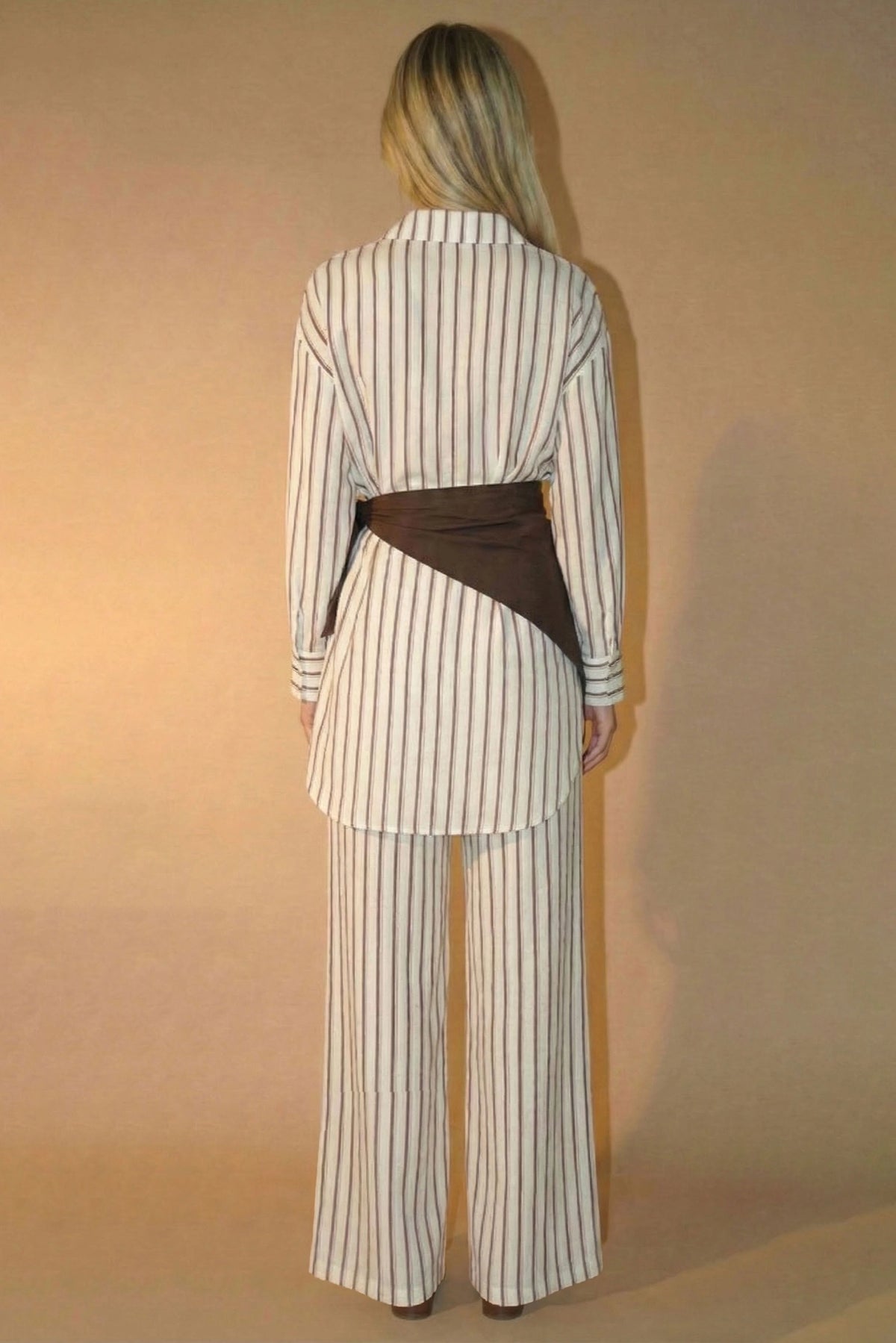 3 piece stripe scarf set