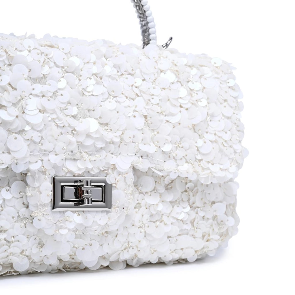 Ella Evening Bag in white
