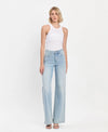 High Rise Wide Leg Denim