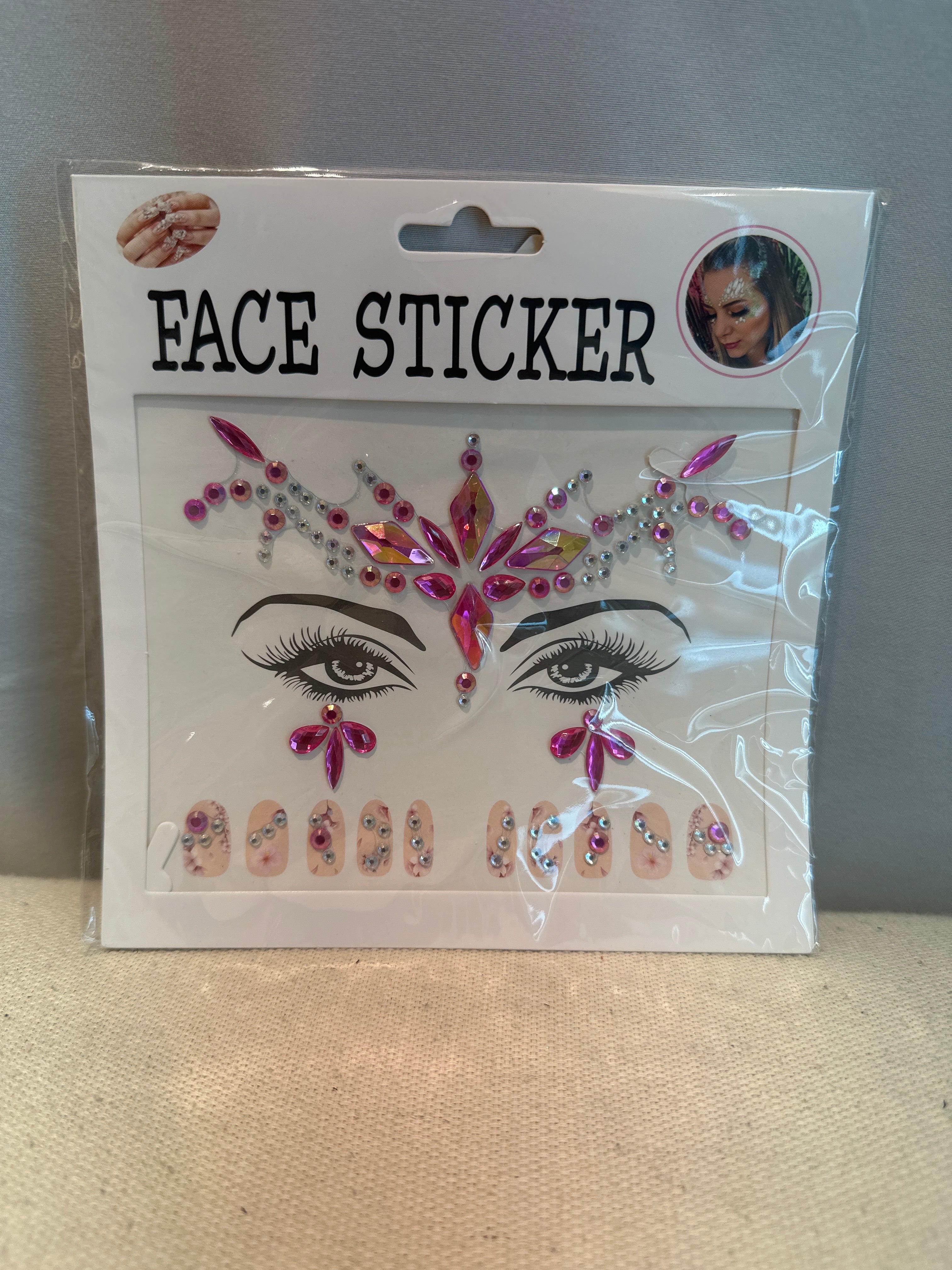 Face Gems with Nail Gems