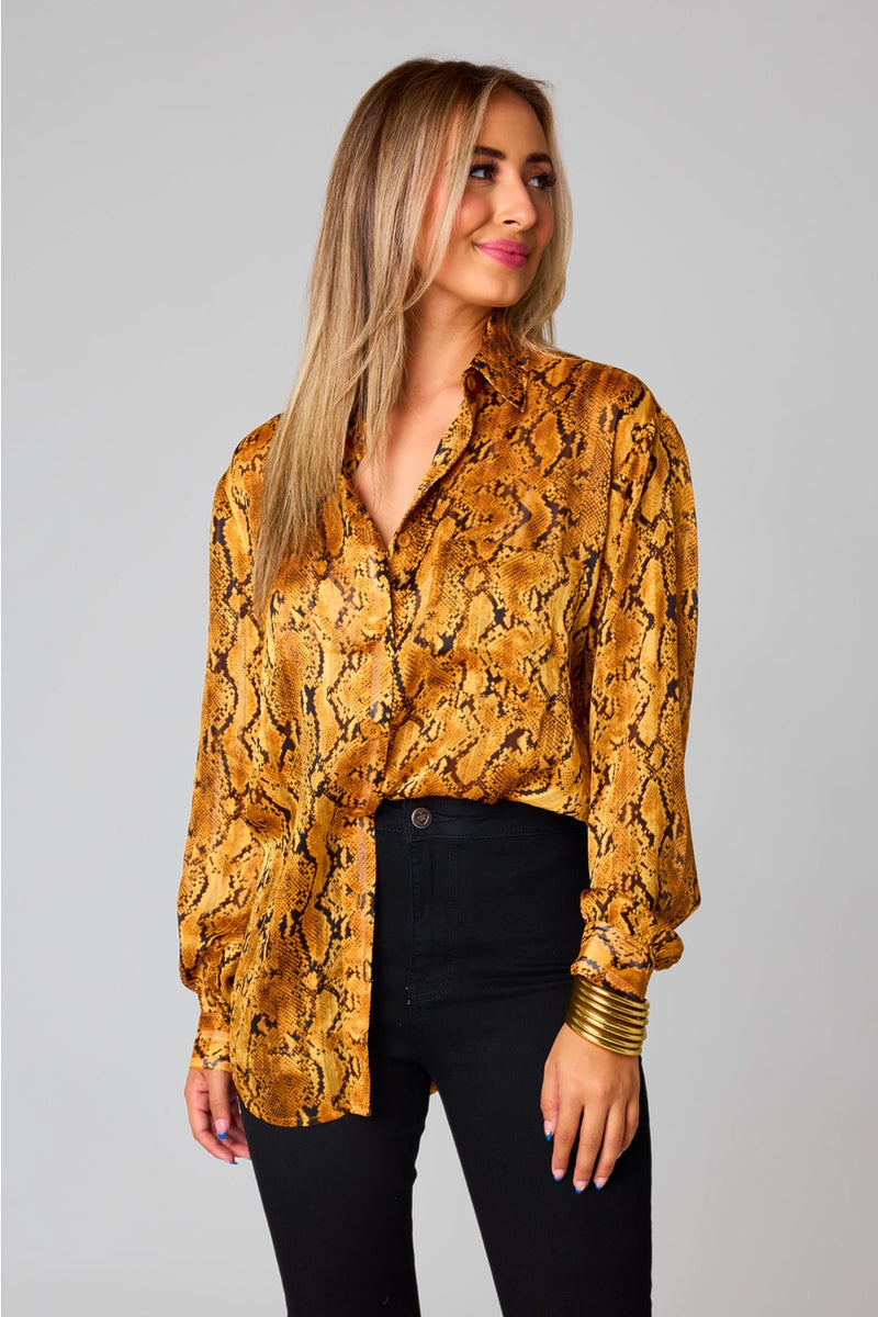 Portia Snake print blouse