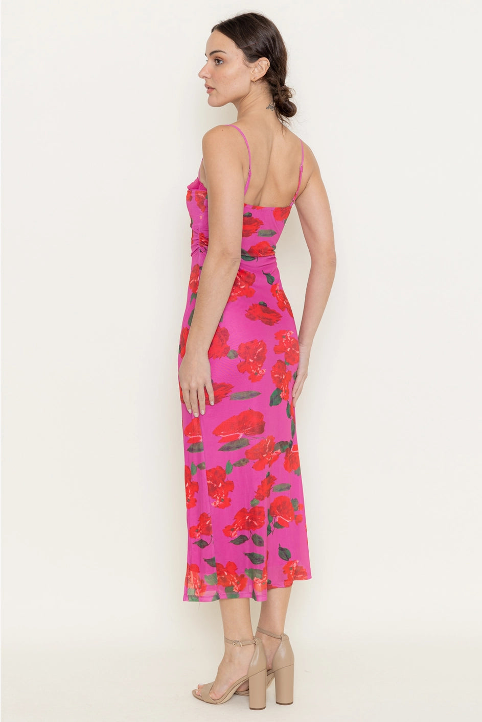 Floral Mesh Midi