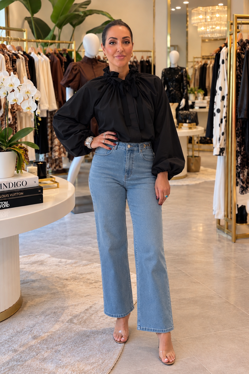 Cecilia Blouse in Black
