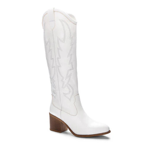 Unwind White Boots