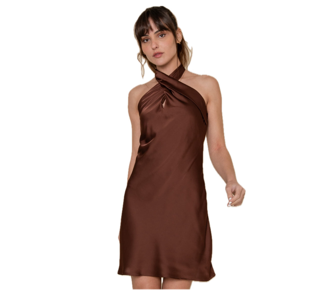 Criss Cross Halter Dress