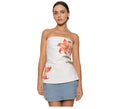 Floral Strapless Blouse