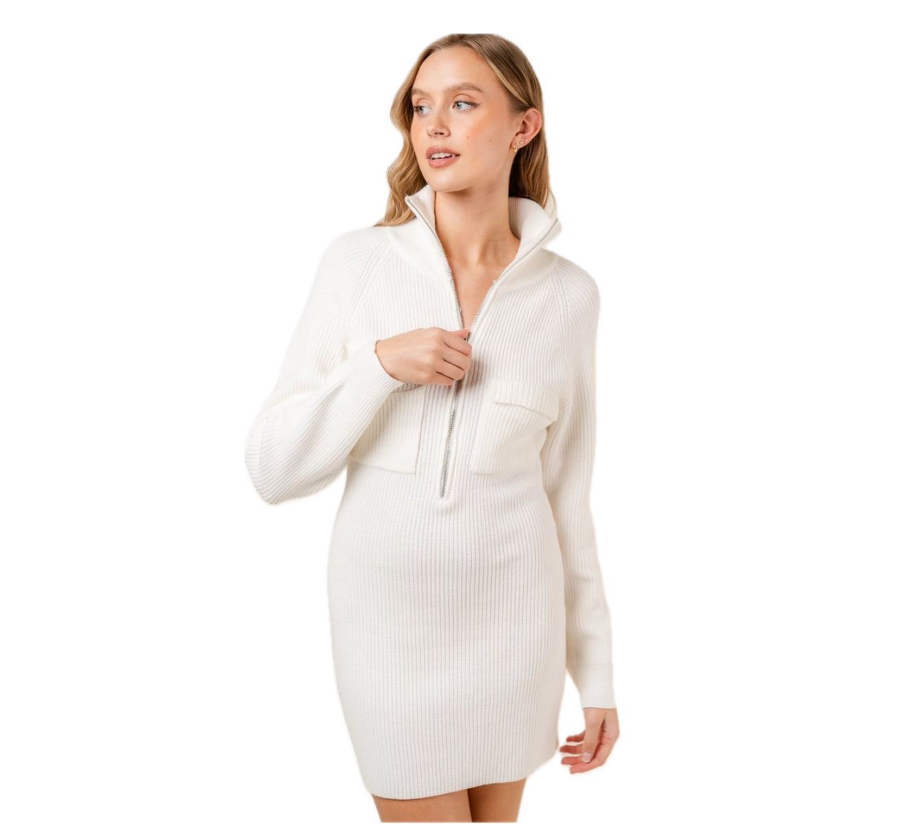White Sweater Dress