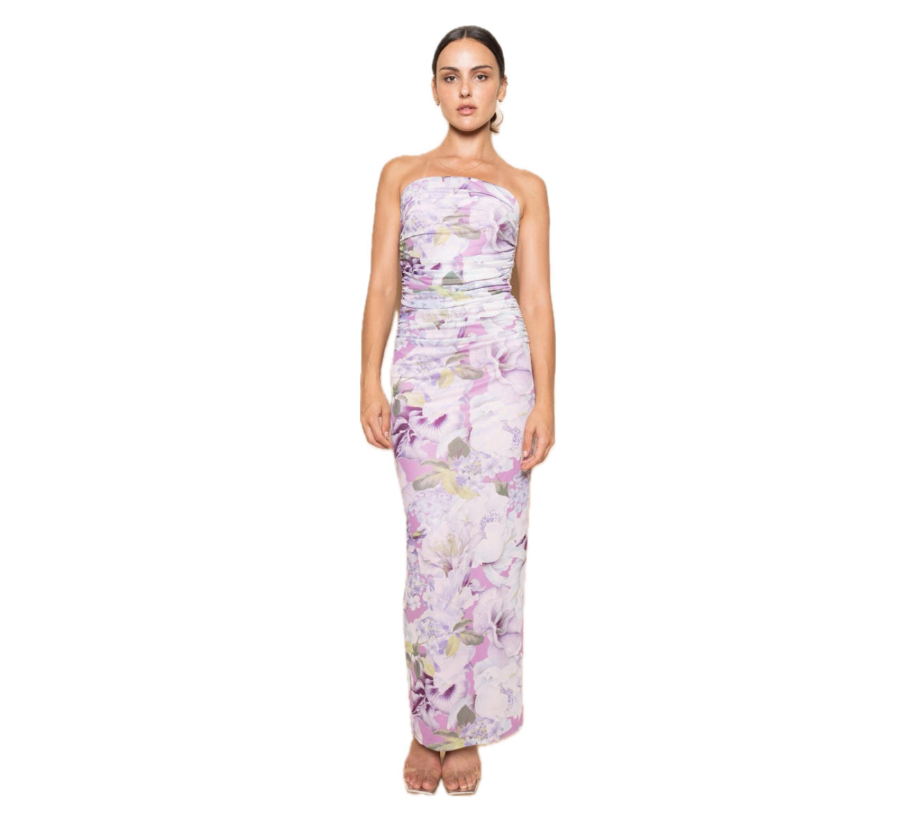 Floral Strapless Dress