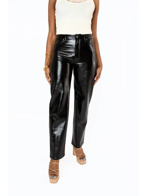 Metallic black Flare Pant