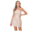 Strapless Jacquard Dress
