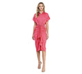 Ruched Tie Front Dress