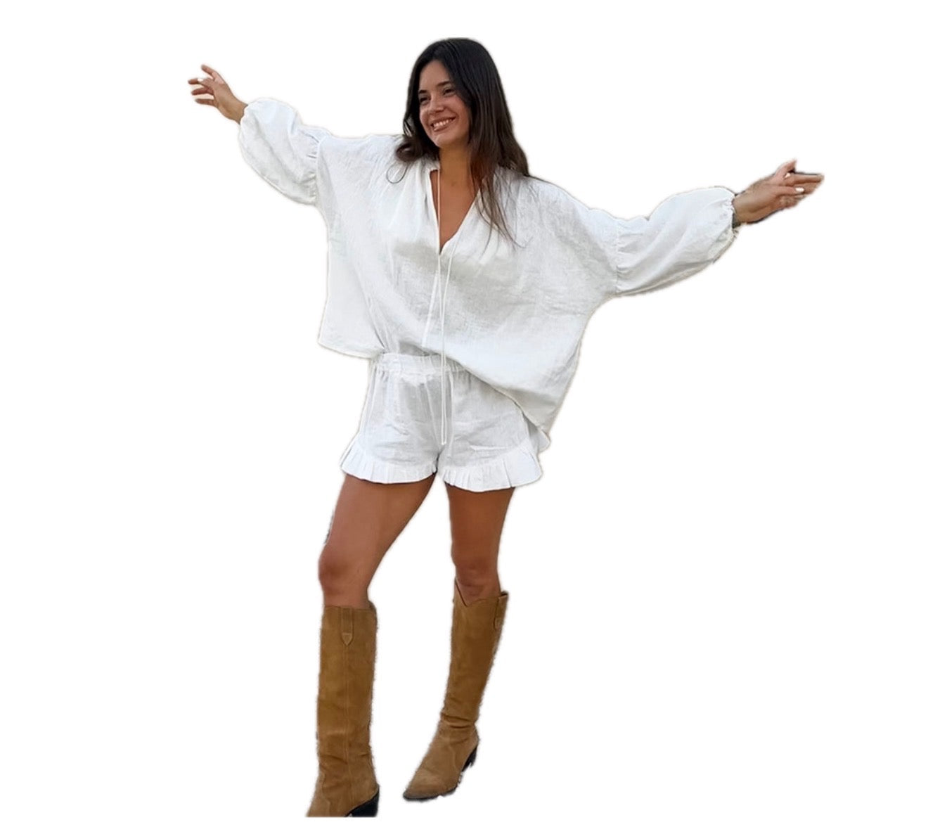 White Short Set