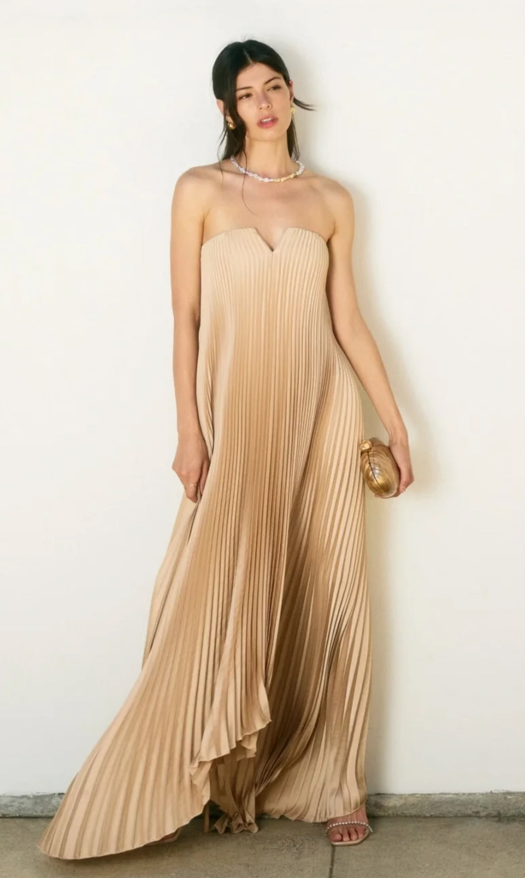 Oyster Off The Shoulder Dress
