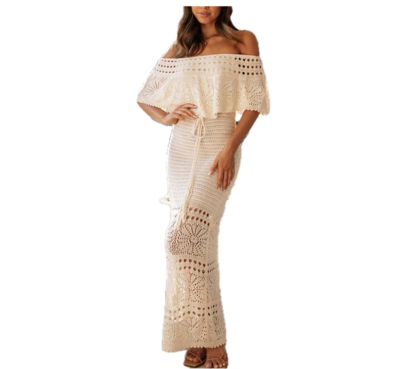 Cream Lace Dress