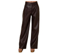 Pleated Leather Pants