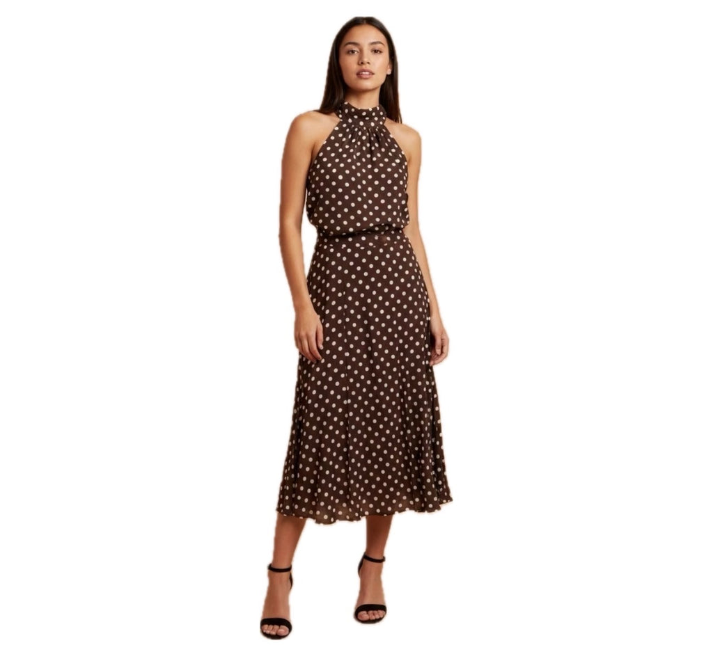 Polka Dot Midi Skirt