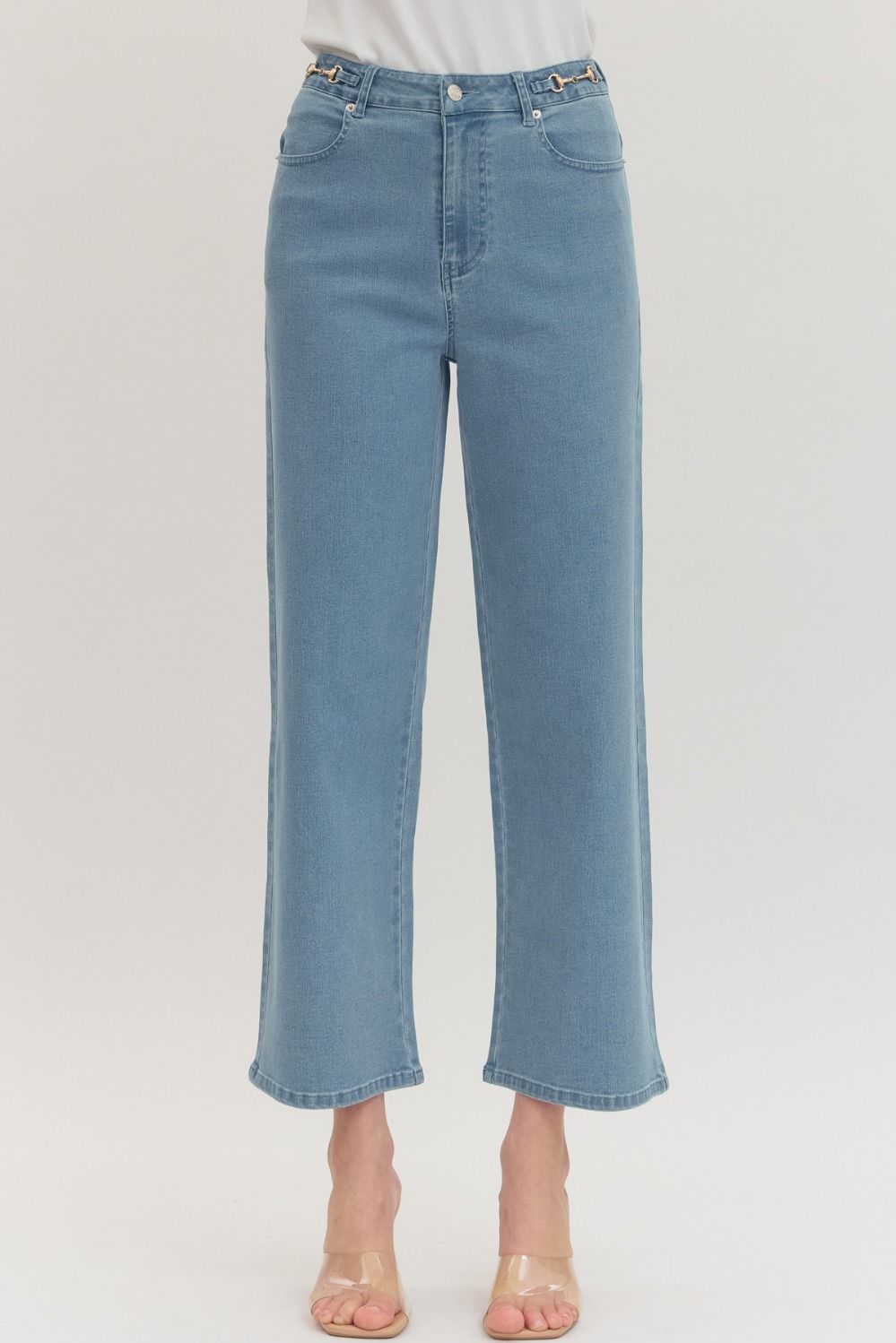 Straight Leg Horse Bit Denim
