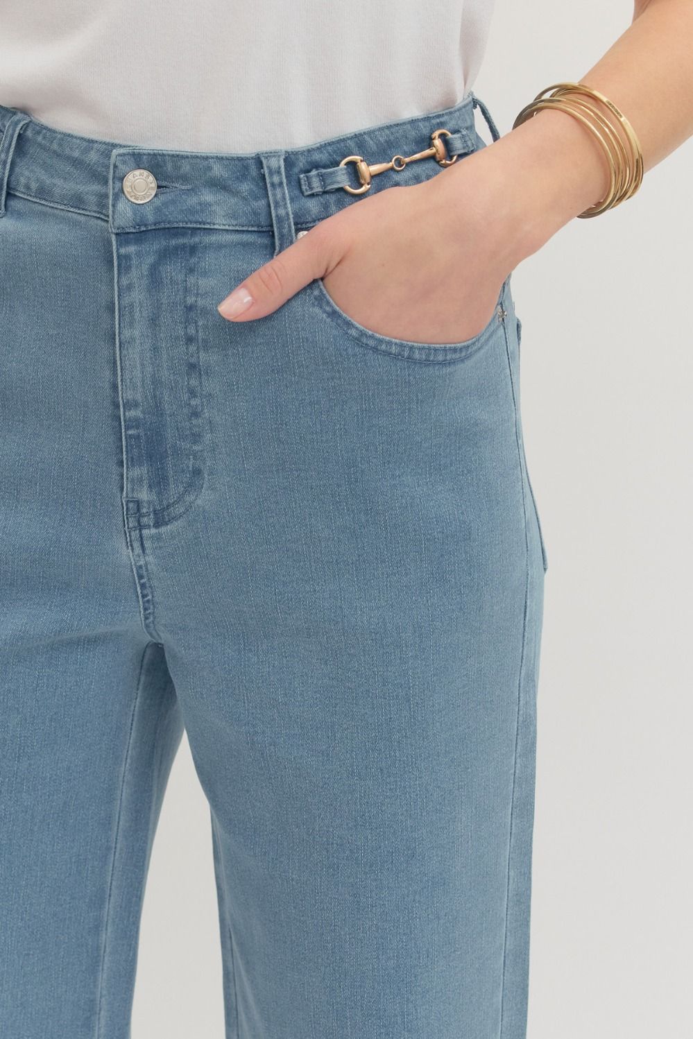 Straight Leg Horse Bit Denim