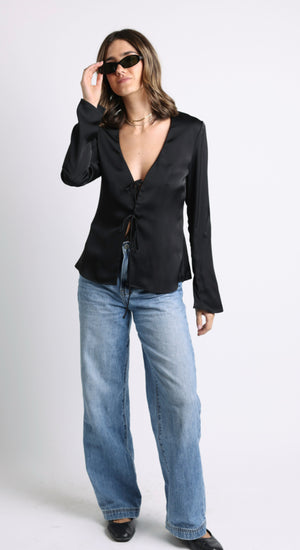 Lucy Black Blouse