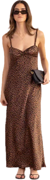 Animal print maxi dress