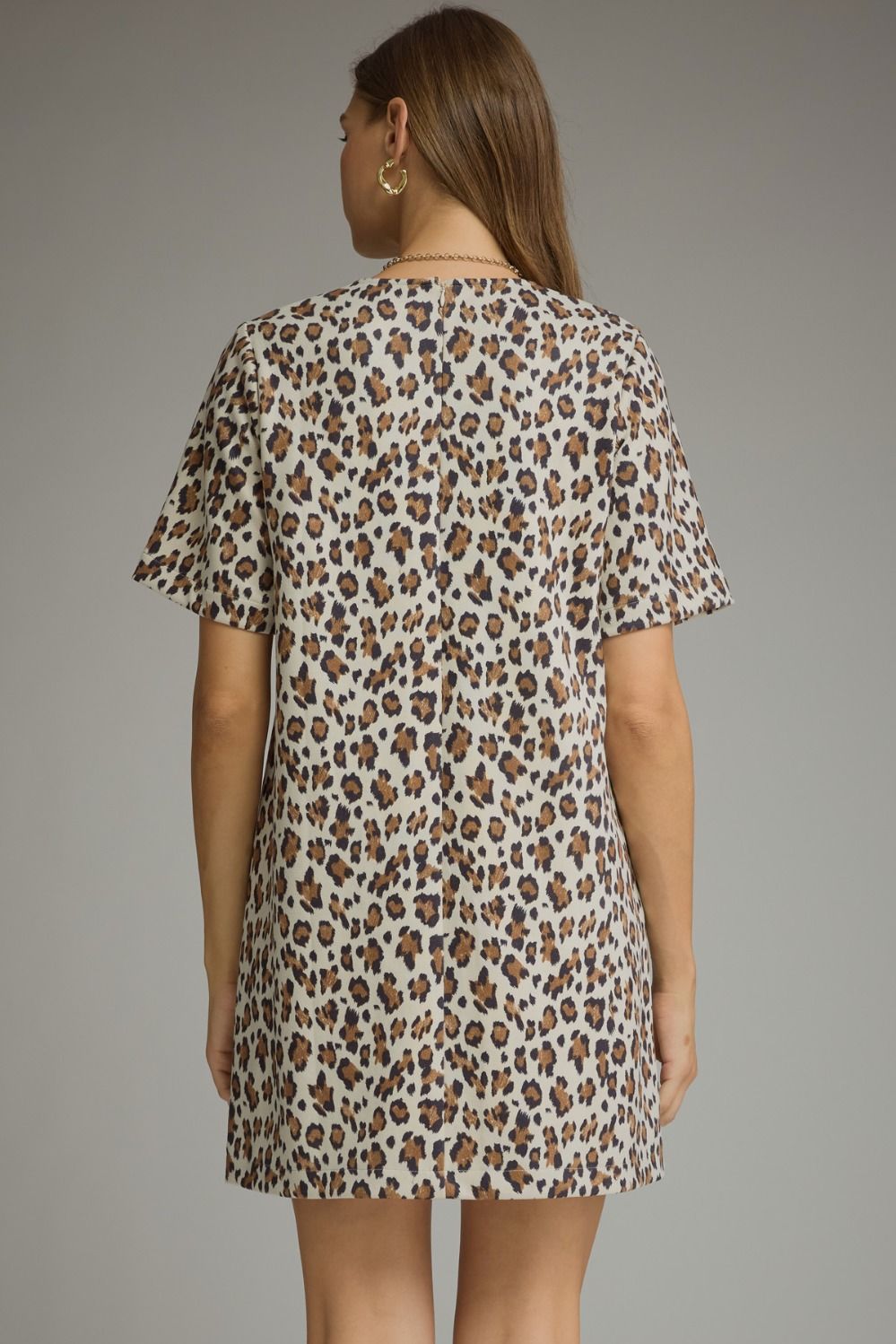 Leopard Ecru Dress