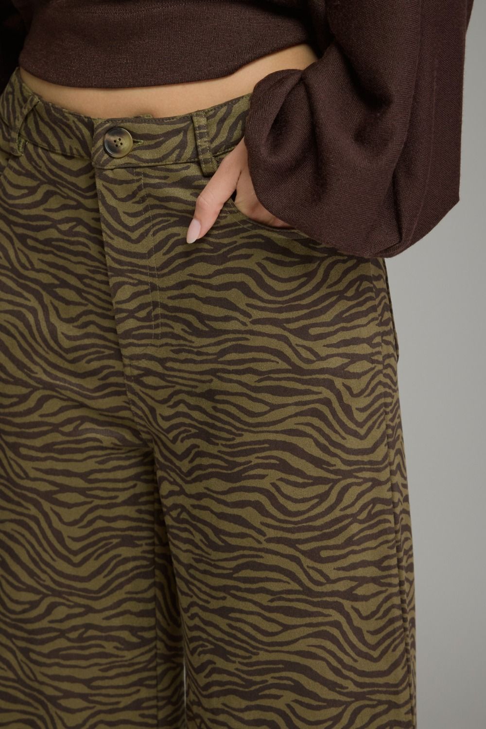 Olive Zebra Pant