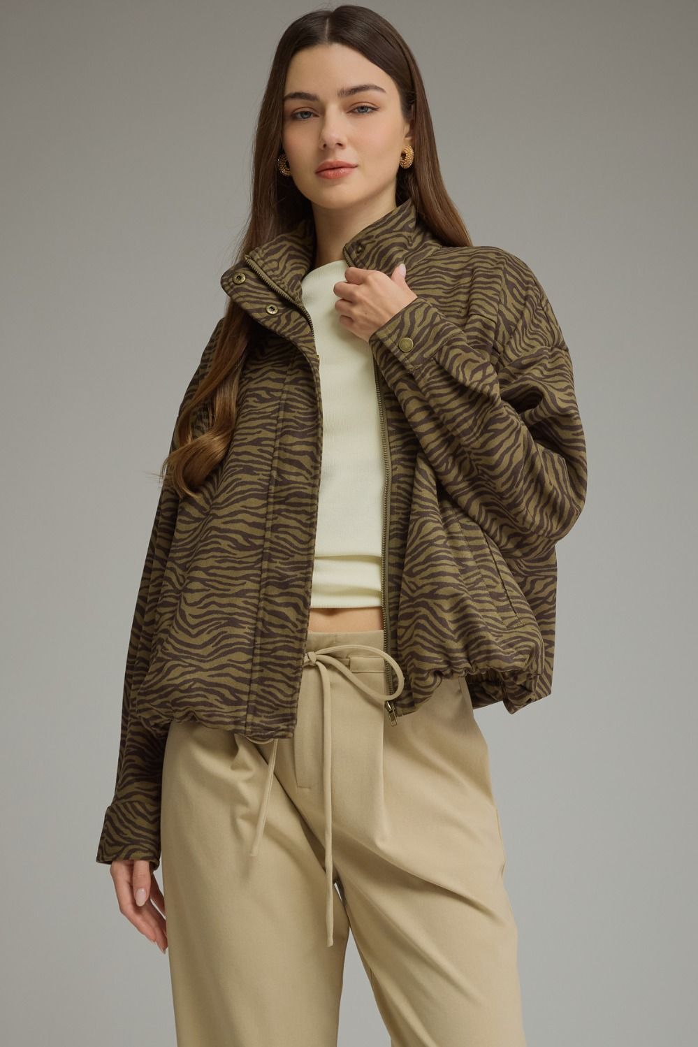 Olive Zebra Jacket