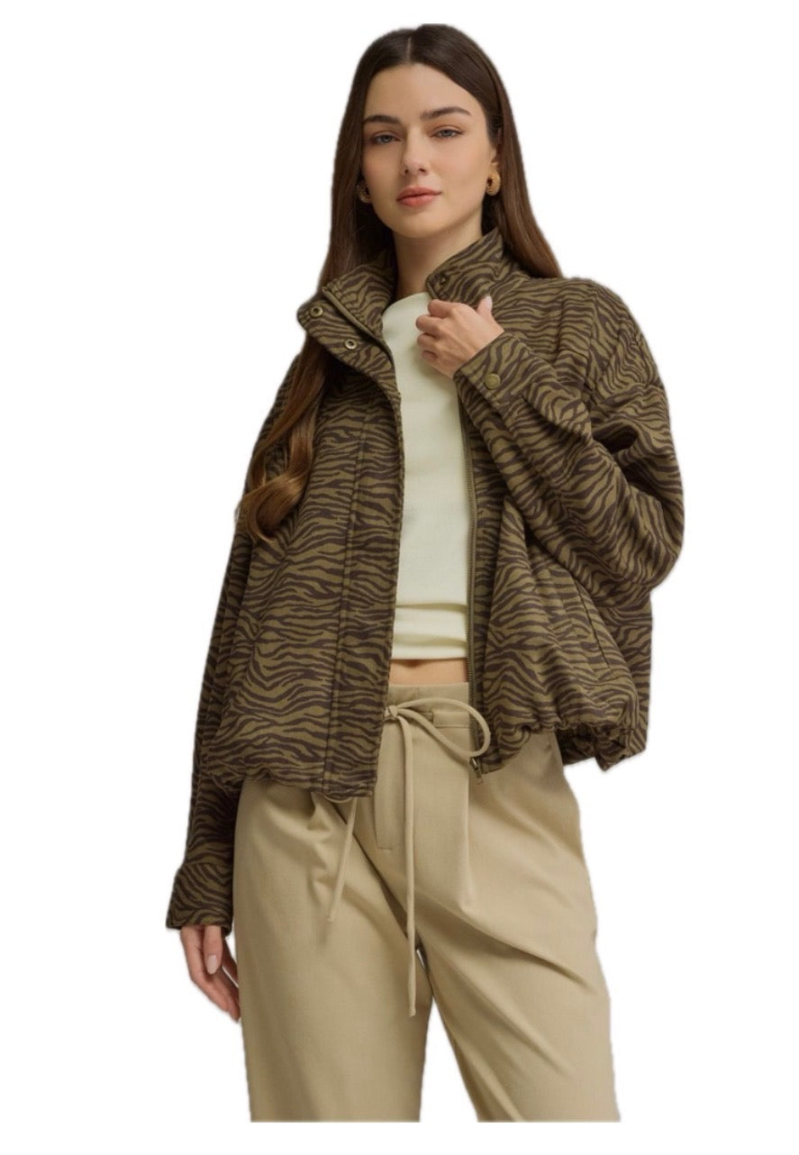 Olive Zebra Jacket