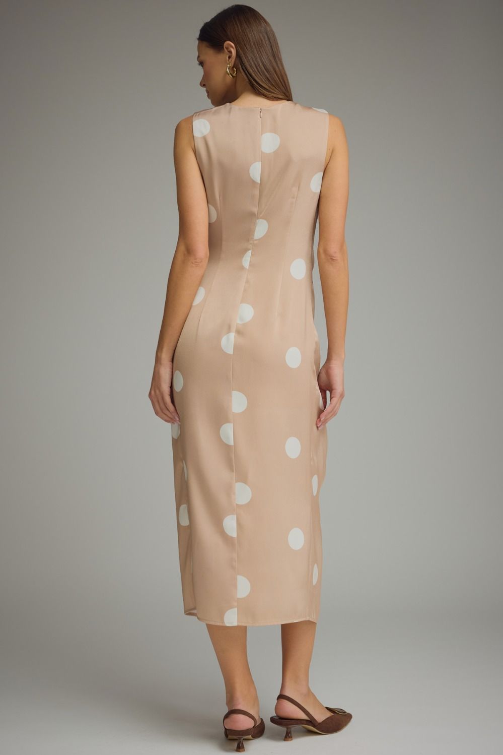 Polka Dot Dress In Cream