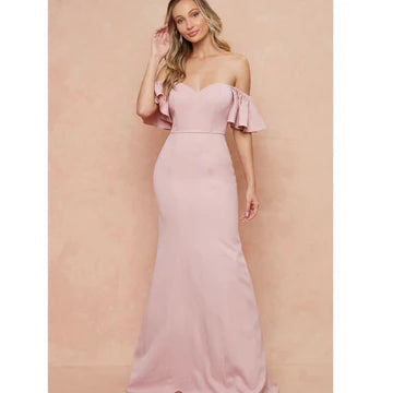 Blush off the Shoulder Formal