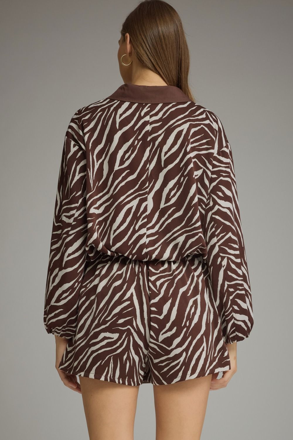 Animal print skort with a front wrap overlay