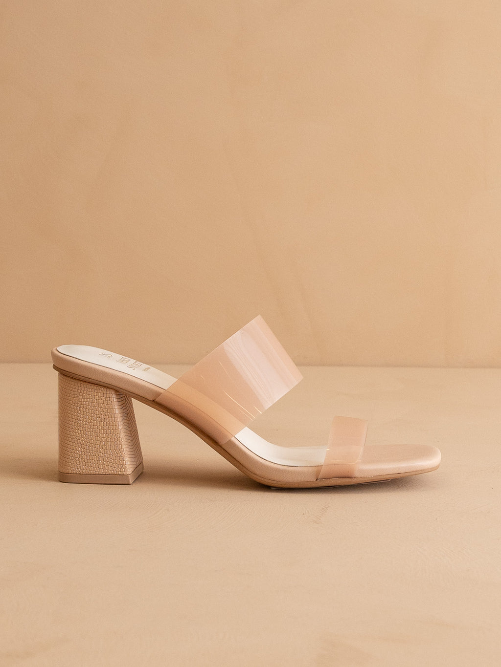 Nude Clear Heel