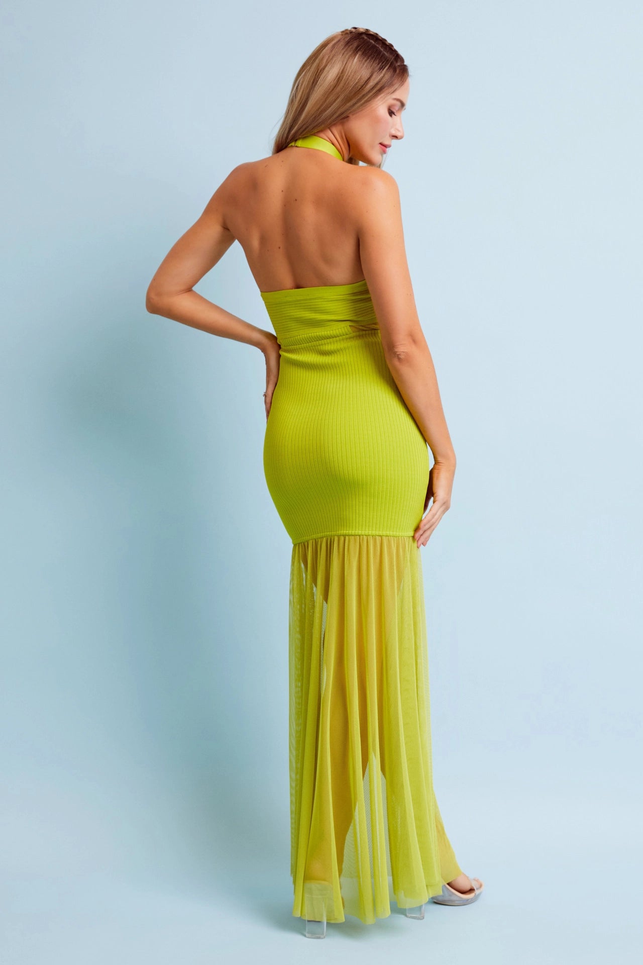 Chartreuse Bandage Dress