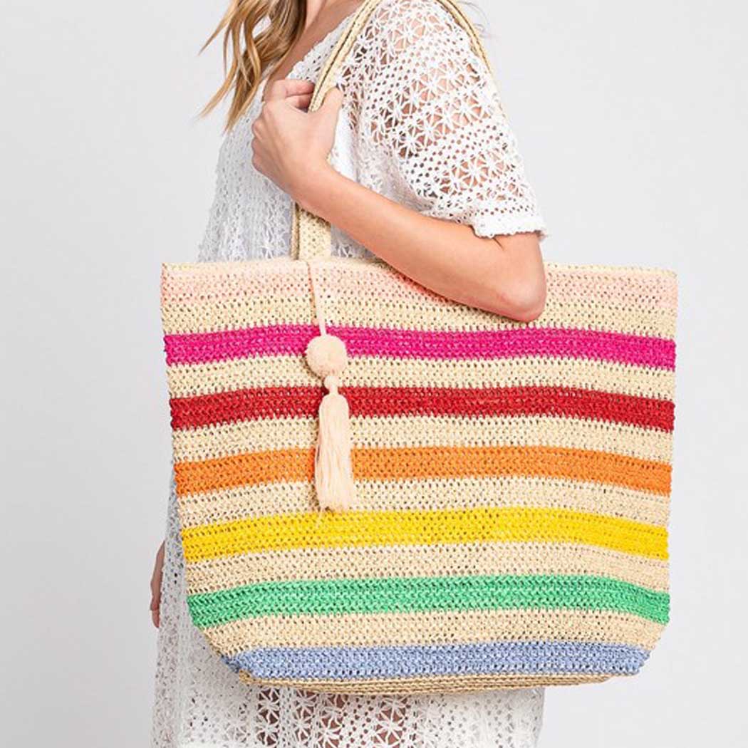 Pom Pom Beach tote
