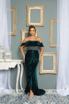 Velvet Corset Dress Green