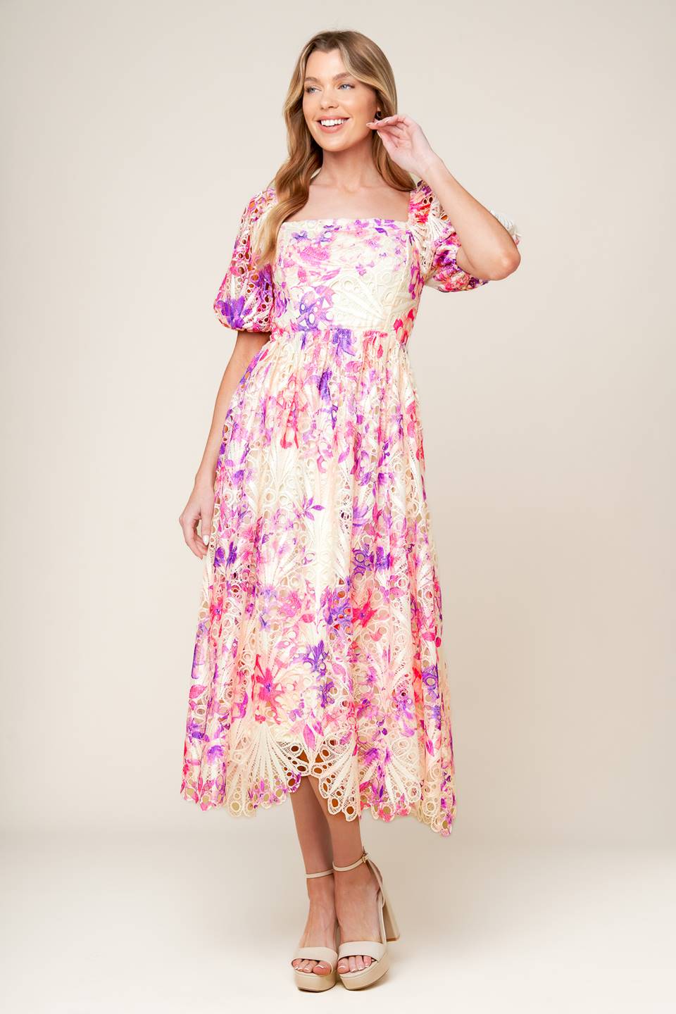 Lace Midi Dress